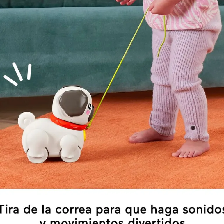 Pet Pals Pasea al Perrito Pug Juguete Arrastre