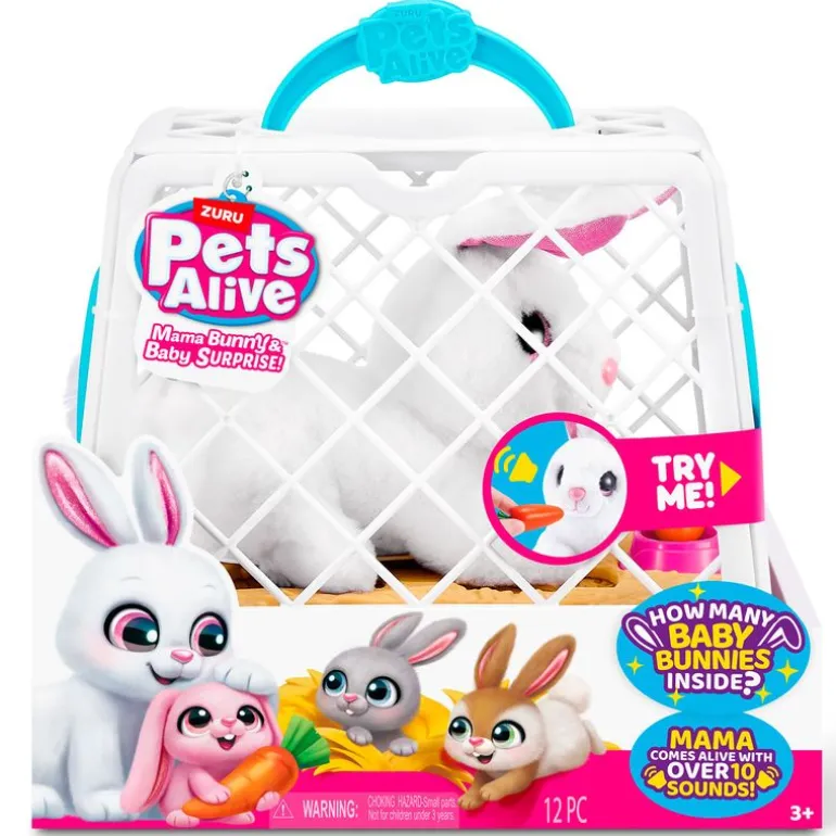 Pets Alive Mama Bunny & Baby Surprise Peluche Interactivo