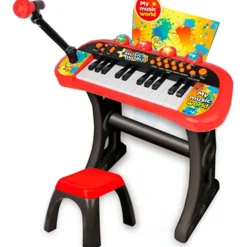 Piano Infantil con Funciones y Taburete