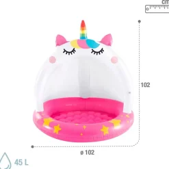 Piscina Gato Unicornio 102 cm