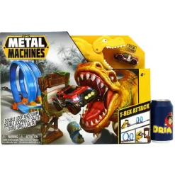 Pista Vehículos Metal Machines Ataque T-Rex
