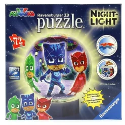 PJ Masks Puzzle Lámpara de 72 Piezas