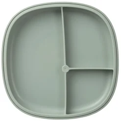 Plato de silicona 2 en 1 con compartimentos extraíbles Menta