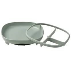 Plato de silicona 2 en 1 con compartimentos extraíbles Menta