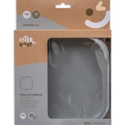 Plato llano silicona antideslizamiento Gris