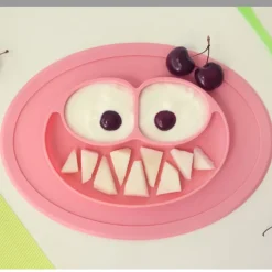 Plato silicona antivuelco Rosa