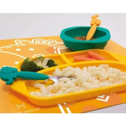 Plato silicona con compartimentos Pink