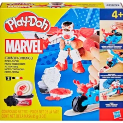 Play-Doh Capitán América Moto Cortadora