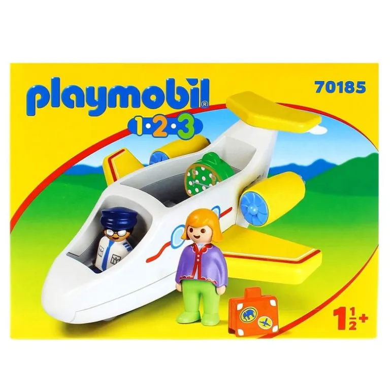 Playmobil 1.2.3 Avión con Pasajero