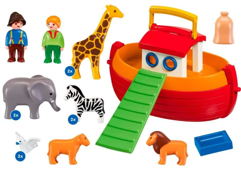 Playmobil 1.2.3 Maletín Arca de Noe