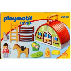 Playmobil 1.2.3 Mi Primera Granja Maletín