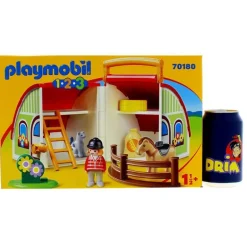 Playmobil 1.2.3 Mi Primera Granja Maletín