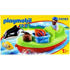 Playmobil 1.2.3 Pescador con Bote