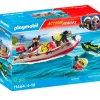 Playmobil Action Heroes Bote de Bomberos con Moto