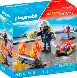 Playmobil Action Heroes Bombero con Bomba de Agua