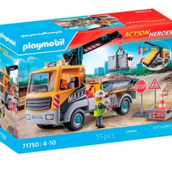 Playmobil Action Heroes Camión Construcción con Grúa