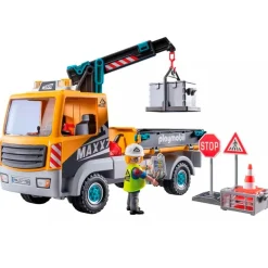 Playmobil Action Heroes Camión Construcción con Grúa