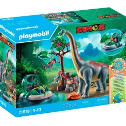 Playmobil Braquiosaurio con Aerodeslizador