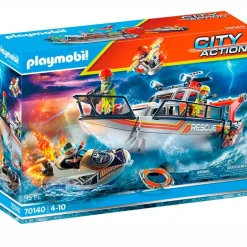Playmobil City Action Barco Rescate Incendios