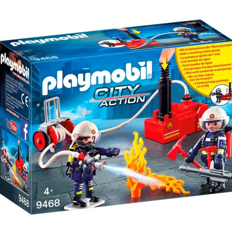 Playmobil City Action Bomberos con Bomba de Agua