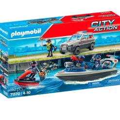Playmobil City Action Caza Policial en el Agua