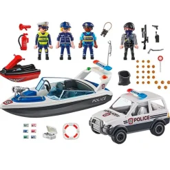 Playmobil City Action Caza Policial en el Agua