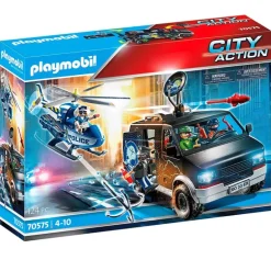 Playmobil City Action Helicóptero Vehículo Huido