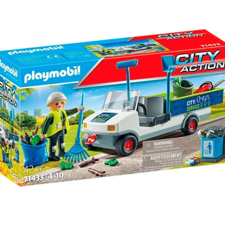 Playmobil City Action Limpieza con Coche Eléctrico