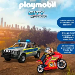 Playmobil City Action Pick Up Persecución Policial