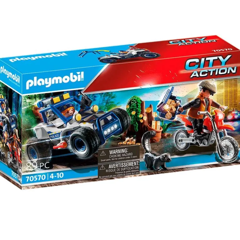 Playmobil City Action Policía Persecución Tesoro