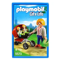 Playmobil City Life Mamá con Carrito de Gemelos