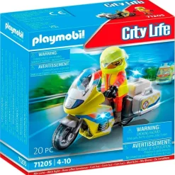 Playmobil City Life Moto de Emergencias con Luz