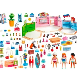 Playmobil City Life Paseo Comercial con 3 Tiendas