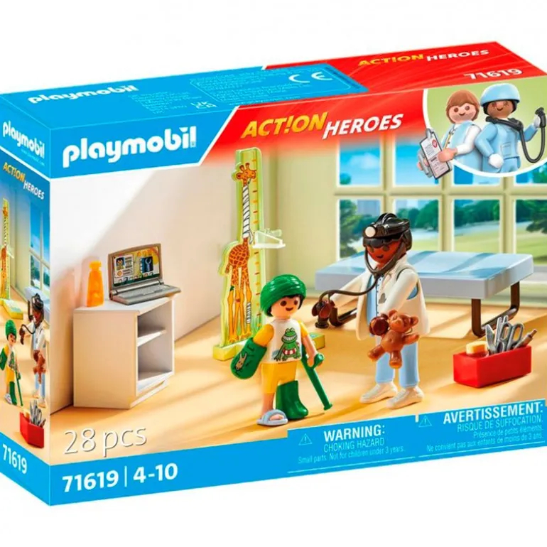 Playmobil City Life Pedriatra con Osito de Peluche
