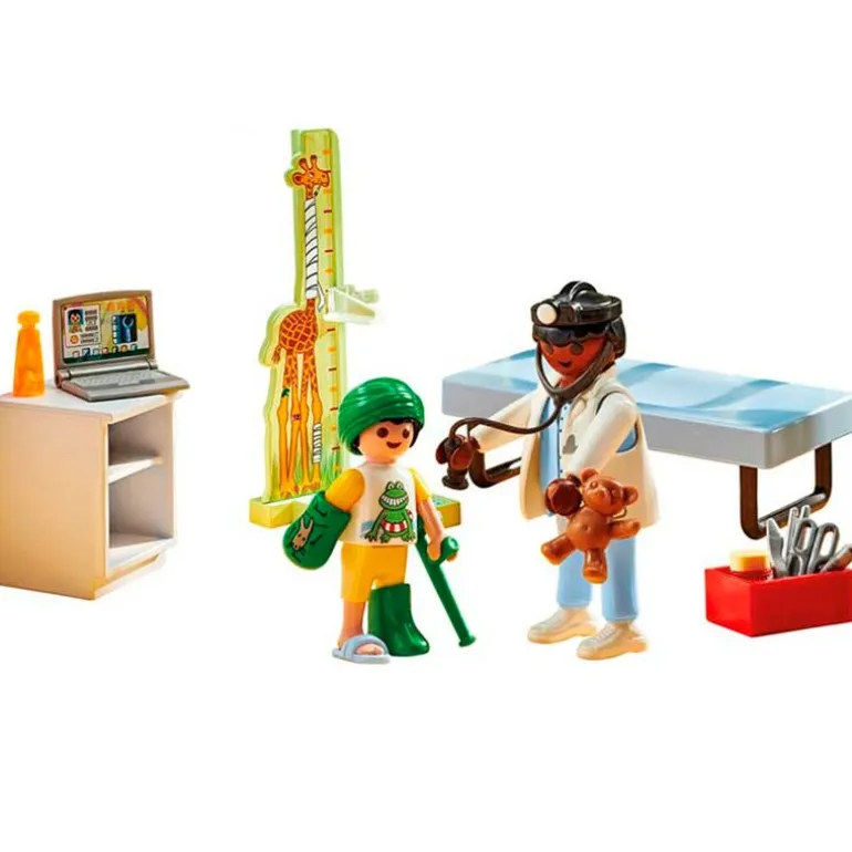 Playmobil City Life Pedriatra con Osito de Peluche