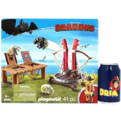 Playmobil Dragons Bocón con Lanzadera de Ovejas