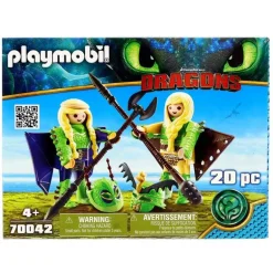 Playmobil Dragons Chusco, Brusca y traje volador