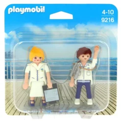 Playmobil Duo Pack Azafata y Capitán de Crucero