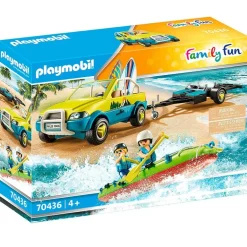 Playmobil Family Fun Coche de Playa con Canoa