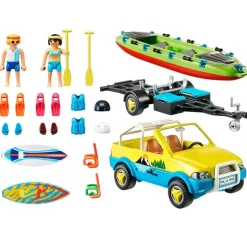 Playmobil Family Fun Coche de Playa con Canoa
