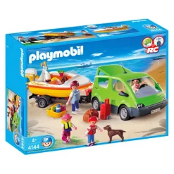Playmobil Family Fun Coche familiar con Lancha