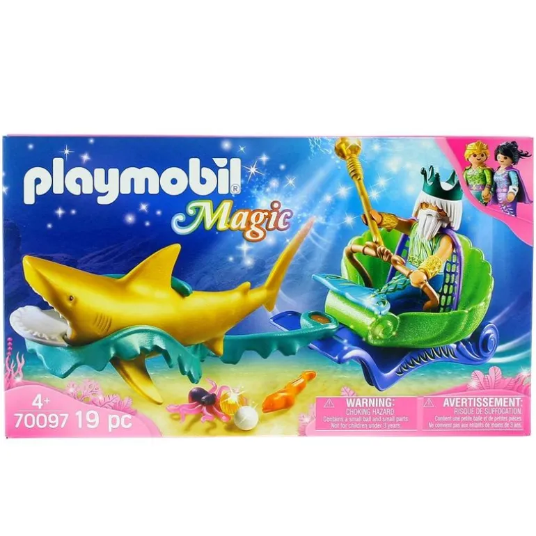 Playmobil Magic Rey del Mar con Carruaje Tiburón
