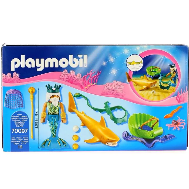 Playmobil Magic Rey del Mar con Carruaje Tiburón