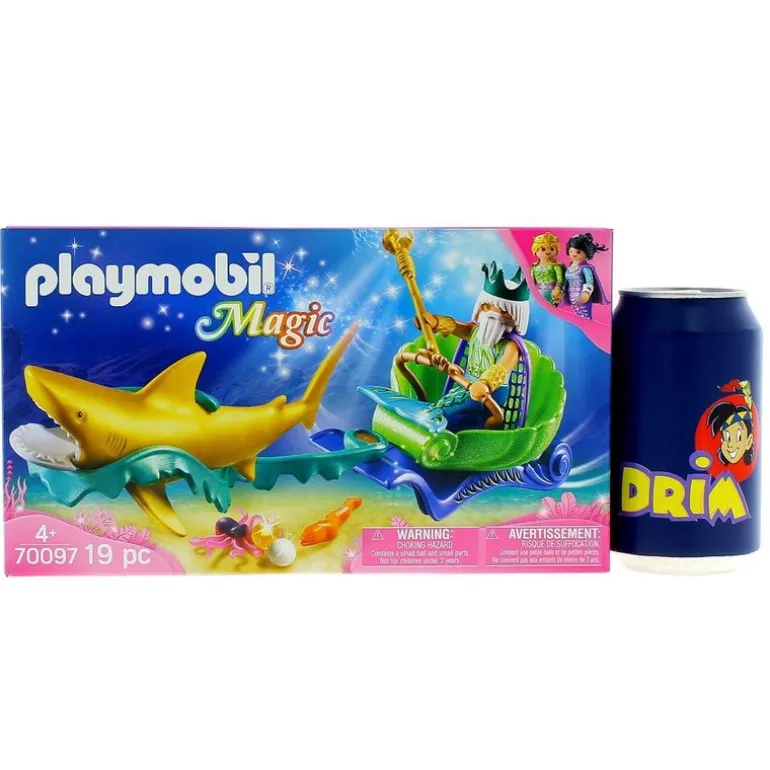 Playmobil Magic Rey del Mar con Carruaje Tiburón