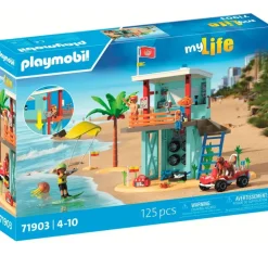 Playmobil My Life Torre Vigilancia con Coche Playa