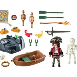 Playmobil Pirates Pirata con Bote de Remos