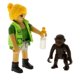 Playmobil Playmo-Friends Cuidadora con Bebé Gorila