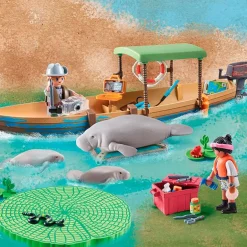 Playmobil Wiltopia Viaje en Barco a los Manatíes