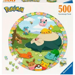 Pokémon Puzzle 500 Piezas Redondo