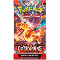 Pokémon TCG Llamas Obsidianas Sobre Sorpresa Español